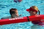 Lifeguard in Pool