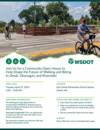 Flyer for WSDOT Community Open House
