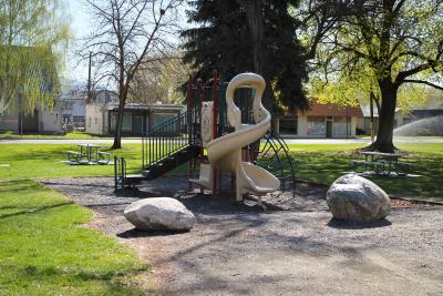 Picture of playground equipment in Civic Park Omak WA